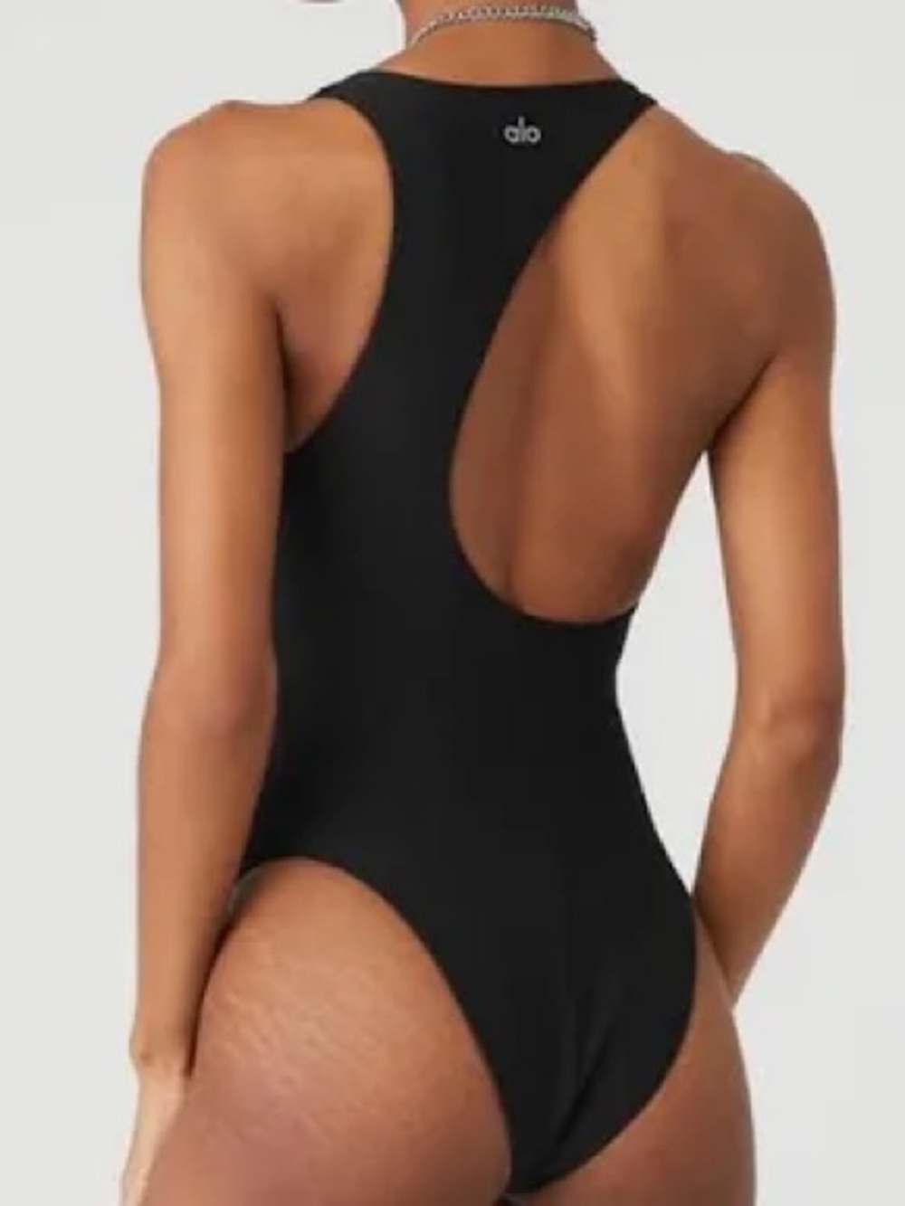 ALO Yoga Purple Dusk Racerback One-Piece Swim